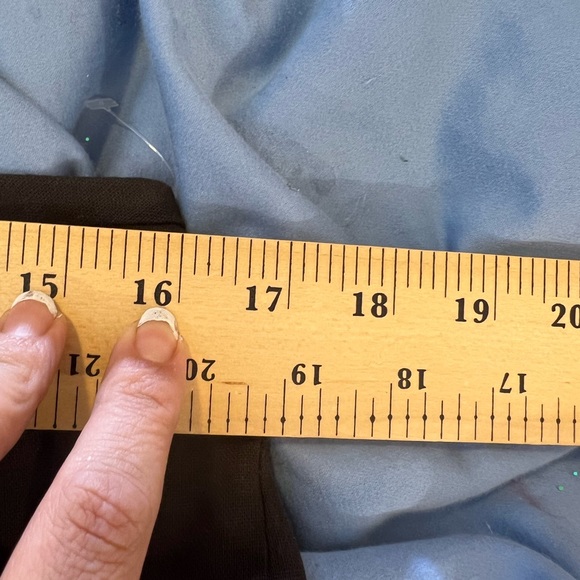 ❤️💋FUN SEXY FLIRTY SKIRT💋❤️SIZE COLOR 12 KASPER L LARGE BLACK LINEN RAYON 568 - Picture 6 of 8